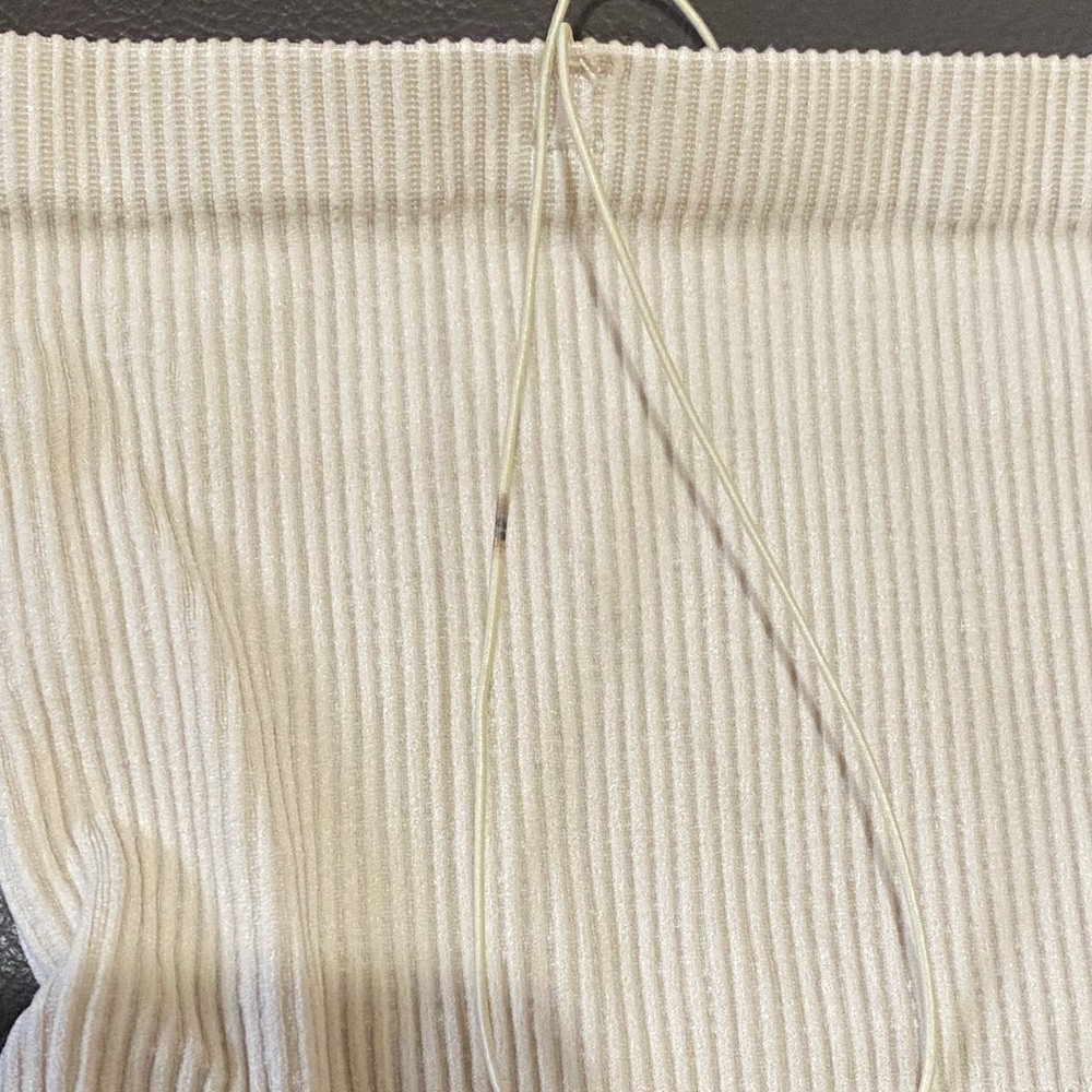 ❗️(SALE) Tan Micro Strap Ribbed Basic Tube Top Size M/L - Picture 4 of 4
